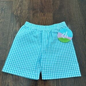 Blue Gingham Shorts
